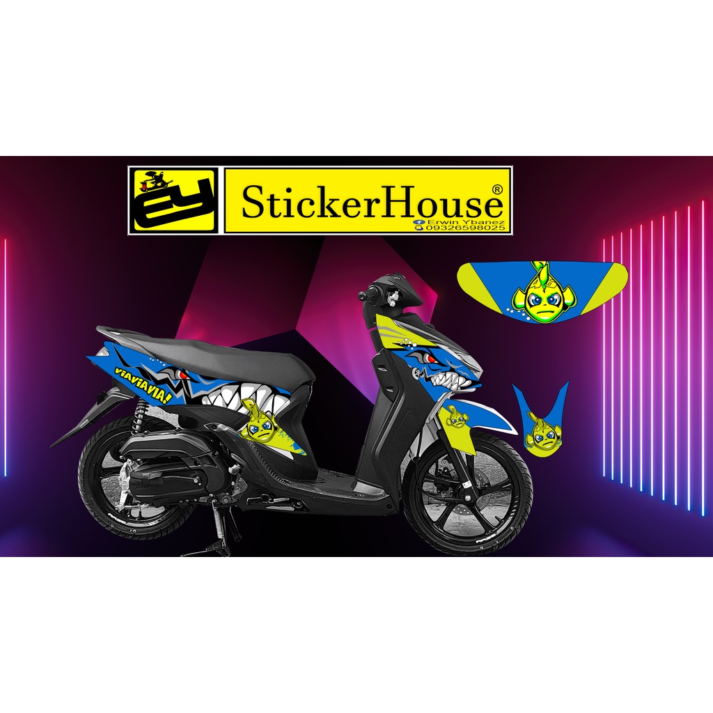 Mio GEAR 125 Decals Laminated | Shopee Philippines