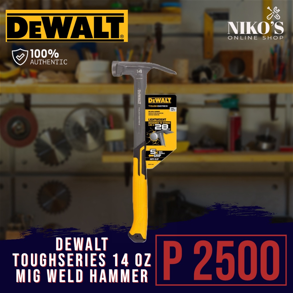 DEWALT TOUGHSERIES 14 oz Mig Weld Hammer Shopee Philippines