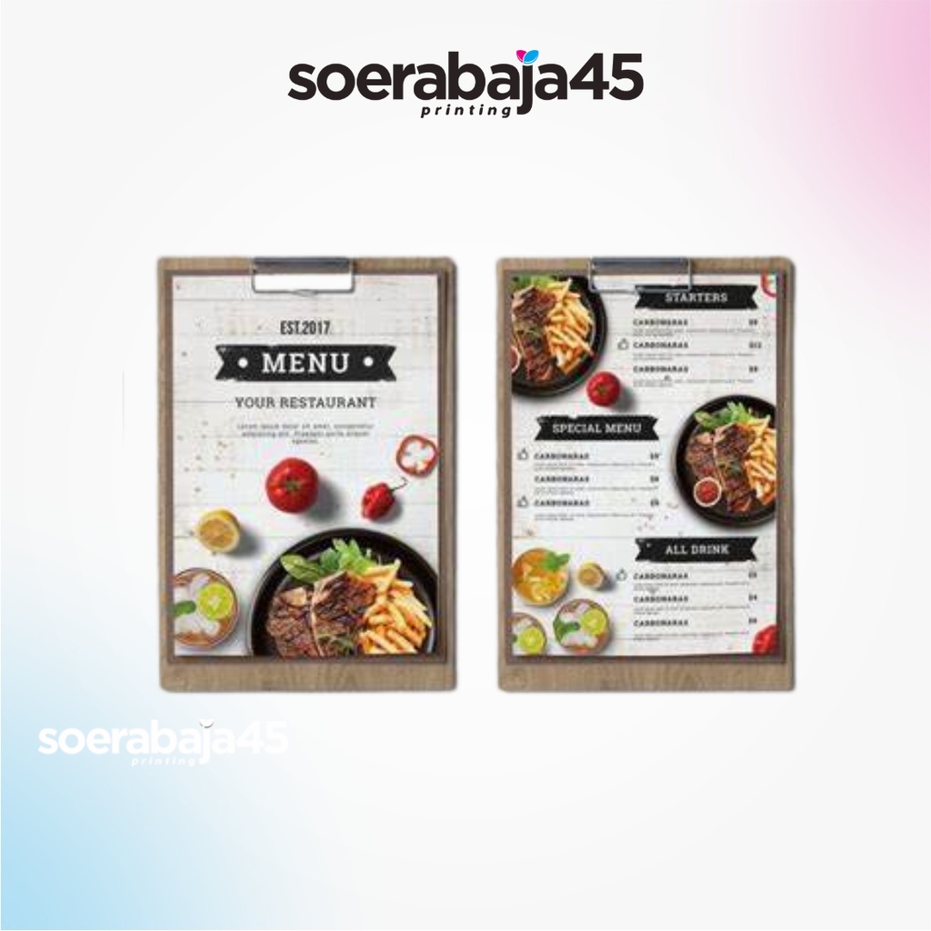 Print Restaurant Menu Book/ Cafe/ Restaurant/ Coffee Shop/ Hotel ...