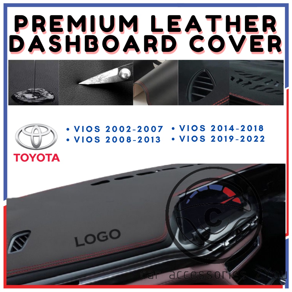 Toyota Leather Dashboard Cover For Toyota Vios 2002 2007 Vios 2008 2013vios 2014 2018vios 9299