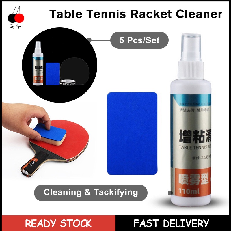 Table Tennis Racket Care Kit 1 Ping Pong Paddle Cleaner + 1 Table
