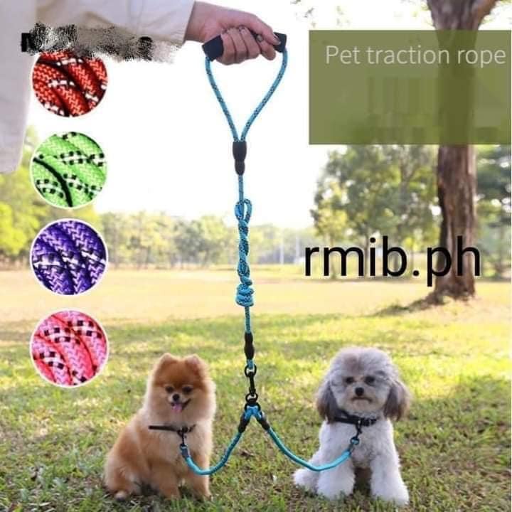 Twin Dual Dog Leash, Dog Leash Traction Rope 2 Dogs Leash for 2 Dogs ...