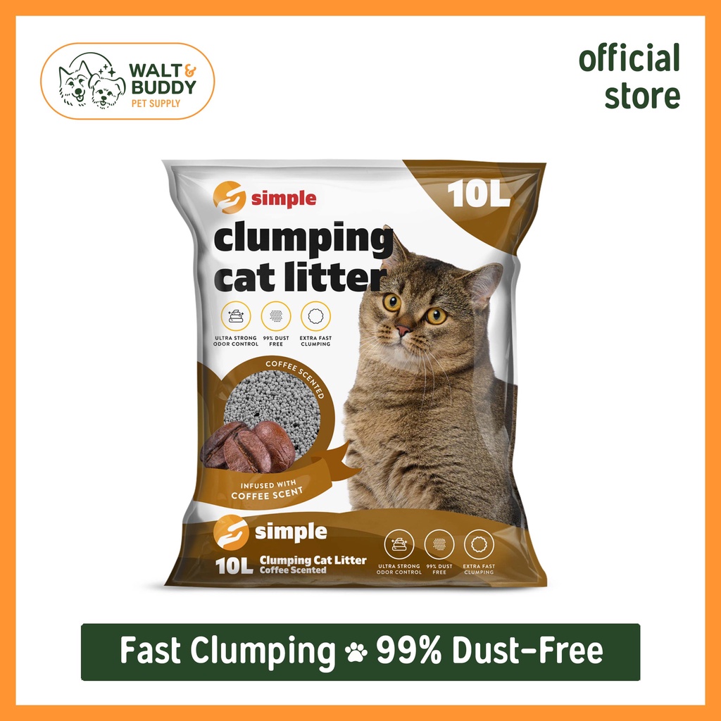 Simple Pets Clumping Cat Litter - Coffee 10L (8kg) | Shopee Philippines