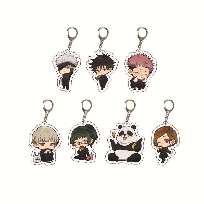 Jujutsu Kaisen Key Chain Yuji Megumi Satoru Nobara Japanese Anime ...