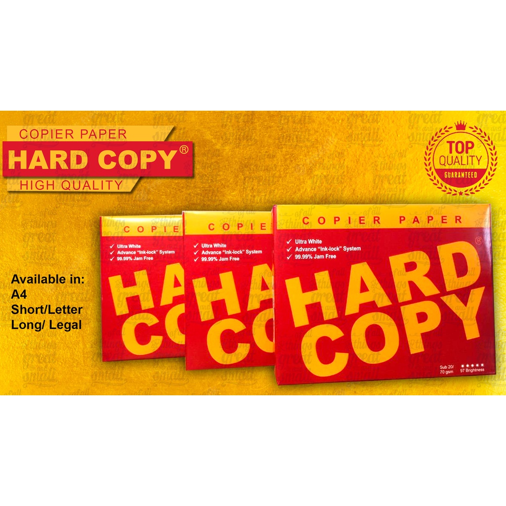 Hard Copy Copier Paper (Advance) Shopee Philippines