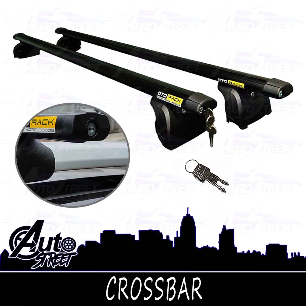 Universal 50x39 MODRACK Aluminum Roof Rack (Black) Bundle with OTO RACK ...