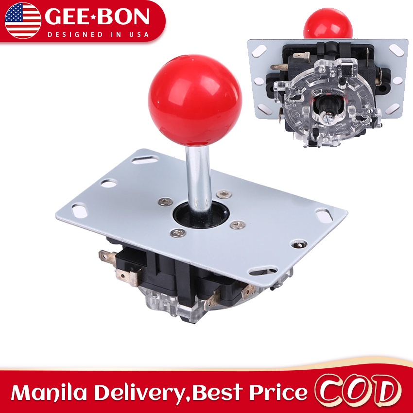 GEEBON Arcade Game Joystick Controller 8 Way Joy Stick Red Ball