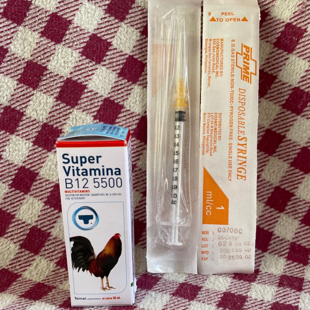 Super Vitamina B12 5500 30ML (BUY 1 GET 2 FREE SYRINGE!!!) Shopee