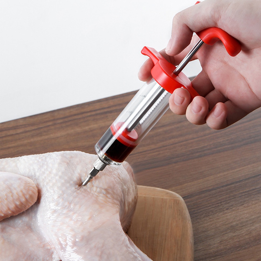 Poultry Turkey Chicken Flavor Syringe BBQ Meat Syringe Cooking Sauce ...
