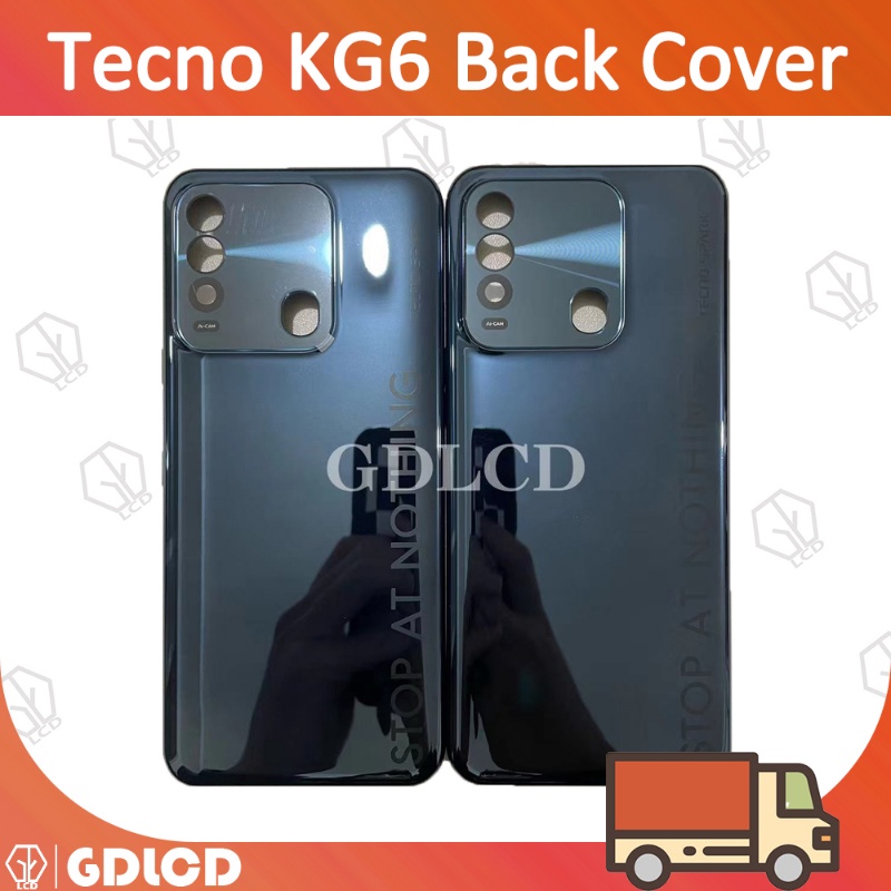 Tecno Spark 8 KG6 Back Battery Cover Rear Panel Door Housing Case ...