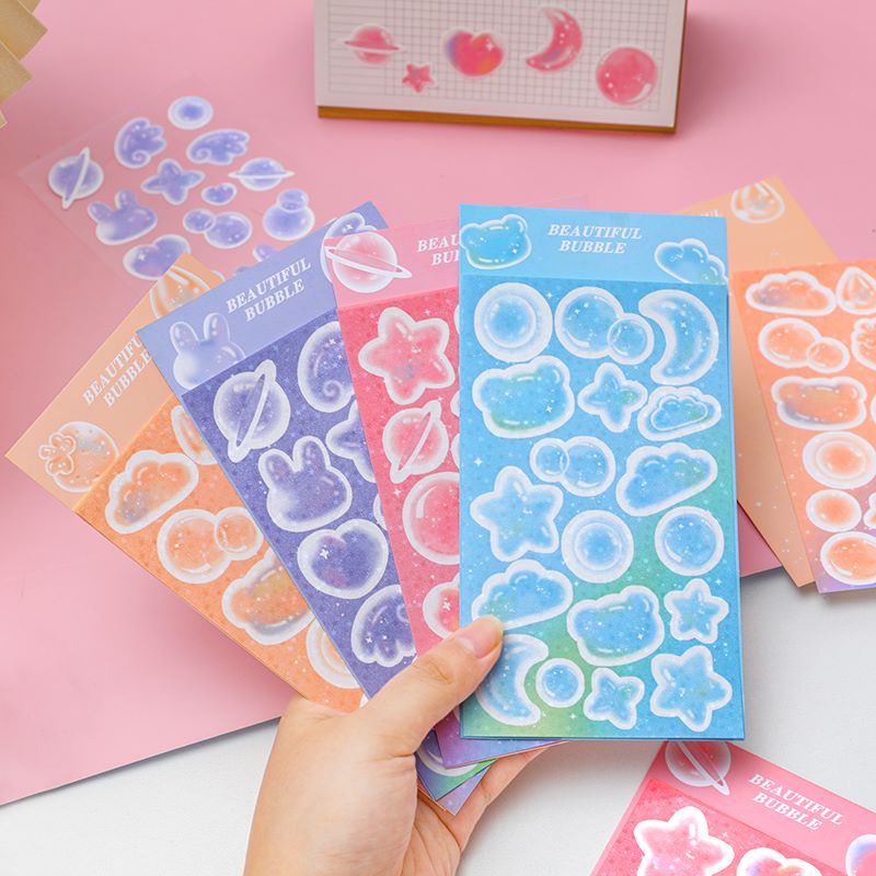 Creative Flashing Bubble Stickers for DIY Card Album Scrapbooking Craft ...