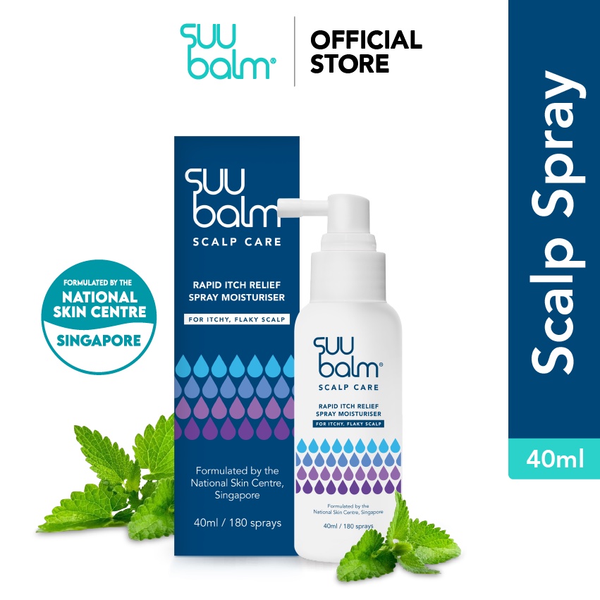 Suu Balm™ Rapid Itch Relief Scalp Spray Moisturiser 40 ML | Shopee ...