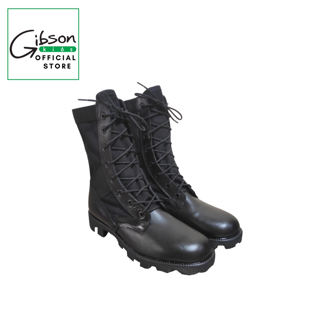 GIBSON S TACTICAL COMBAT BOOTS Unisex Genuine Leather for Adult Shopee Philippines