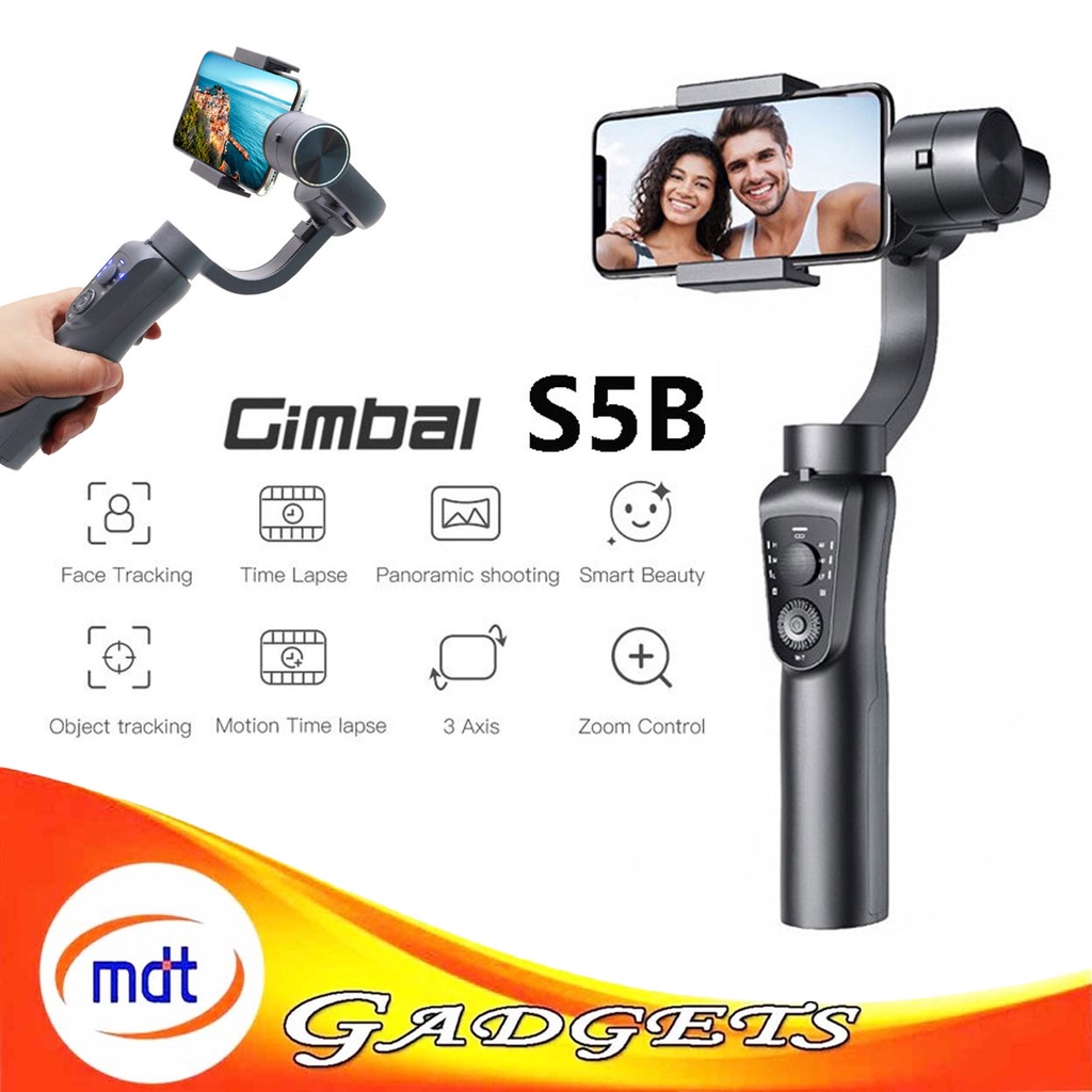 S5B 3 Axis Handheld Gimbal Stabilizer Cellphone Video Record Smartphone Gimbal Shopee Philippines