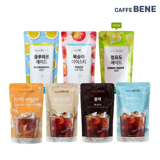 Caffe Bene Delaffe Cantabile Ice Talk Jardin Korean Pouch Drink 170