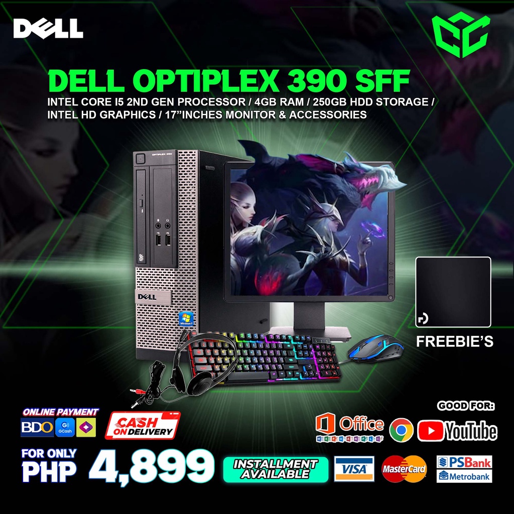 Dell Hp Ssf Computer Package I5 3rd Gen 8gb Ram Ddr3 500gb Hdd 17sq Monitor Shopee Philippines 0888