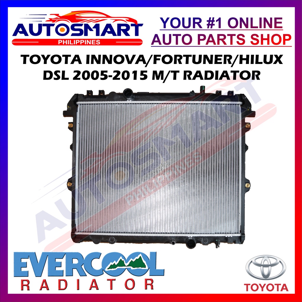 Evercool Radiator Toyota Innova/Hilux/Fortuner 2005-2015 Diesel Manual ...