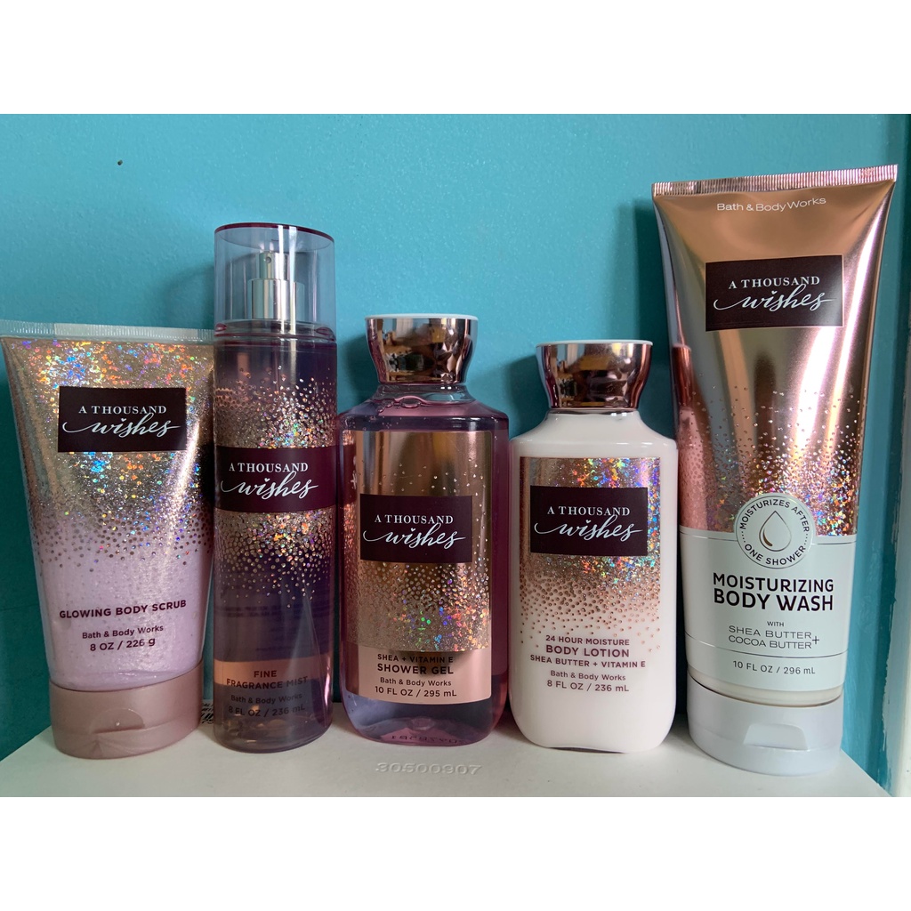 X1 Bath & Body Works A Thousand Wishes Body Mist / Body Scrub / Body