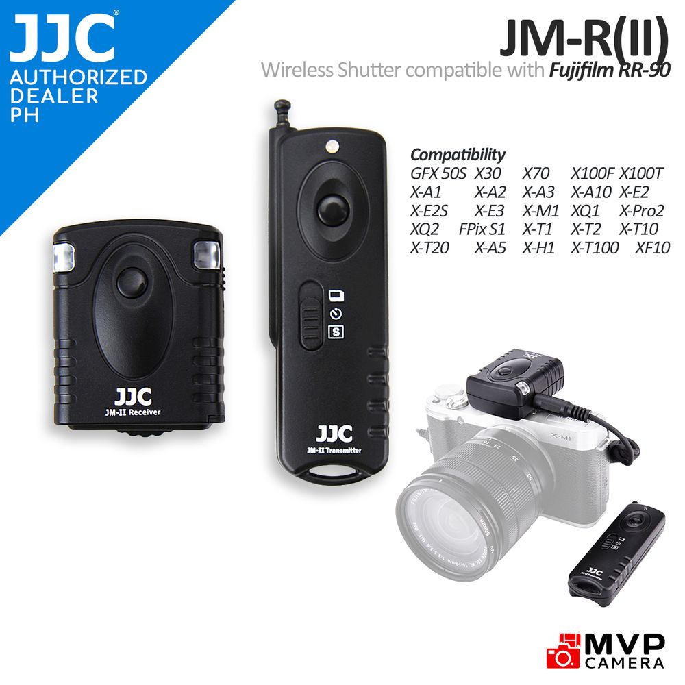 JJC JMR(II) Wireless Remote Control for Fujifilm GFX 50S X30 Replacing