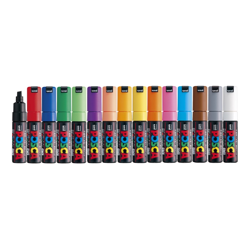 Uni Posca Water Based Paint Marker PC-8K 8mm bold-faced type Select ...