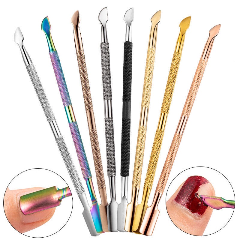 Cuticle Pusher Nail Polish Remover Pusher Stainless Steel Cuticle Nail
