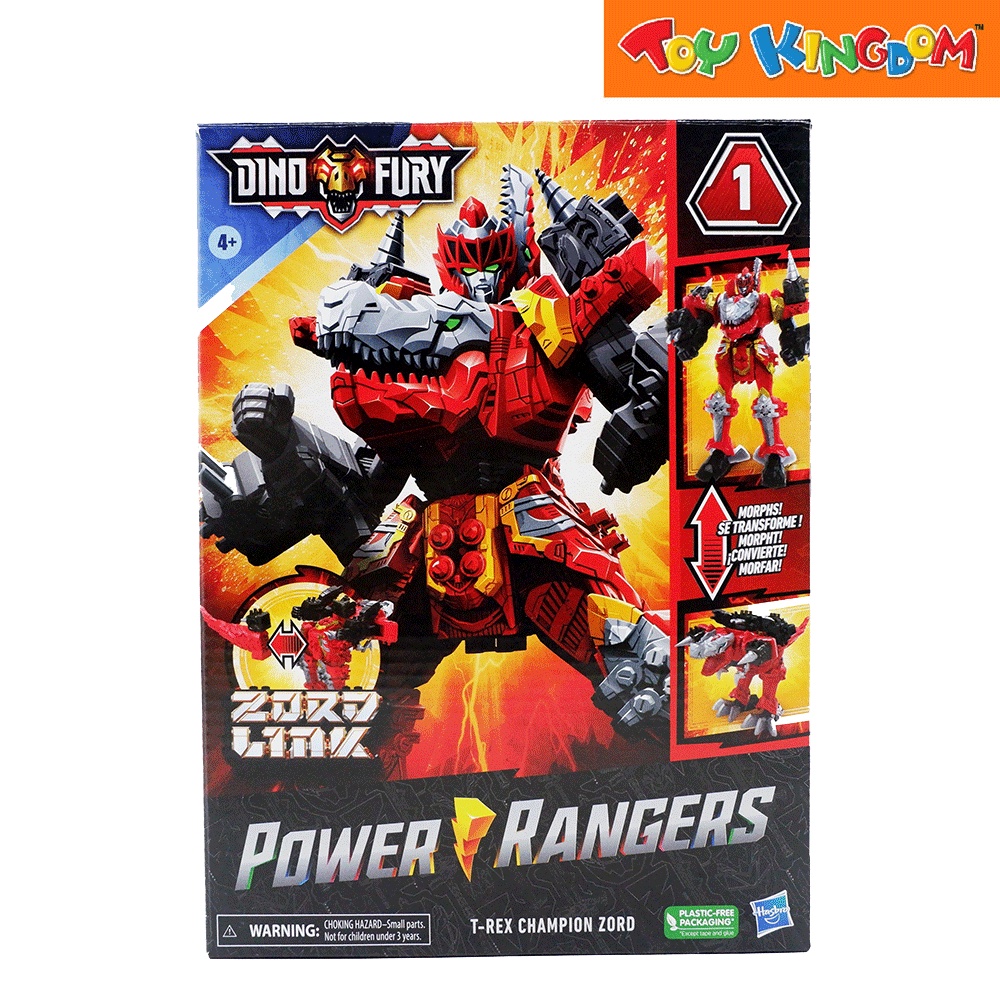 Power Rangers Dino Fury T-Rex Champion Zord Action Figure | Shopee ...