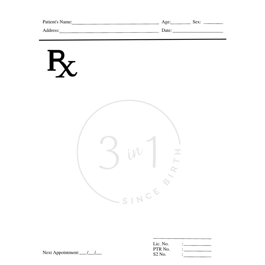 Prescription Pad/ Customized Prescription Pad | Shopee Philippines