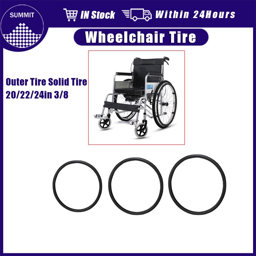 Universal Replaceable Antislip Wheelchair Solid Tire 20In/22in/24in