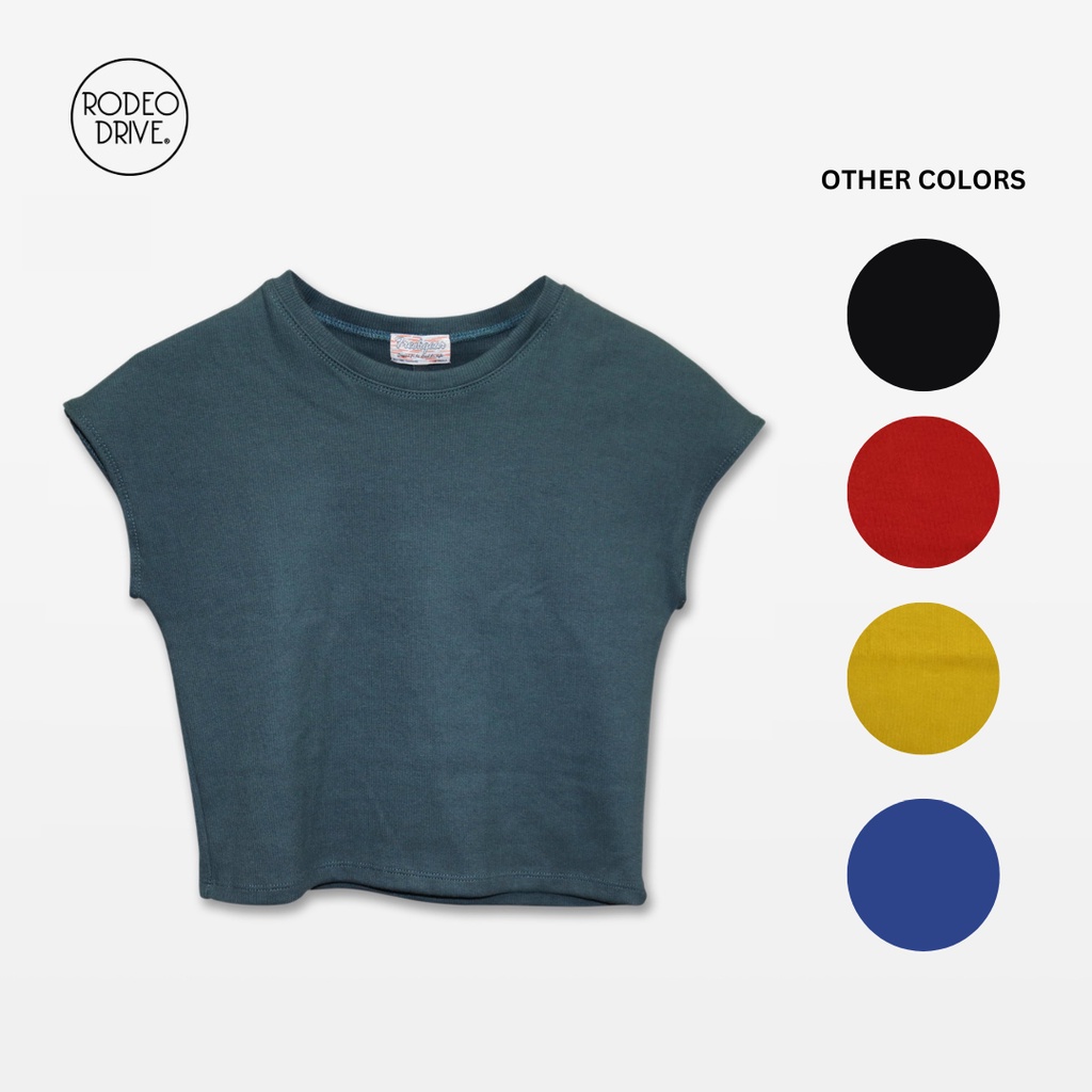 Freshgear by Rodeo Drive Boxy Rib Tee in 5 Colors | Shopee Philippines