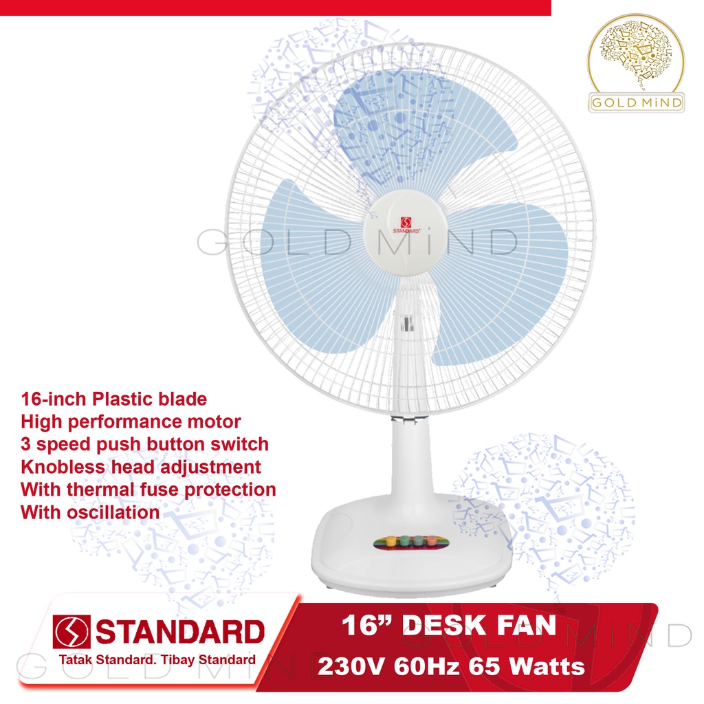 Standard Desk Fan 16" 65W Shopee Philippines