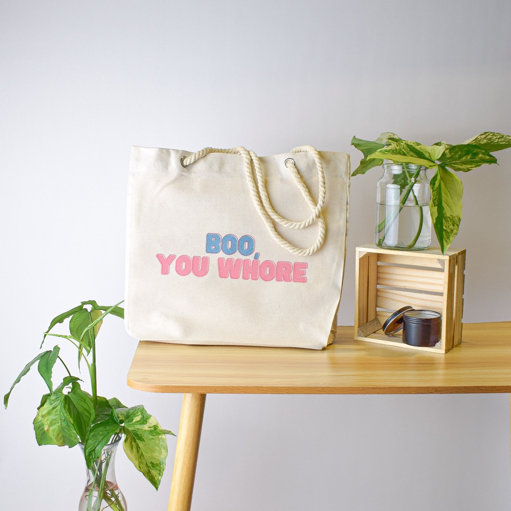 High Quality Rope Handle Canvas Tote Bags