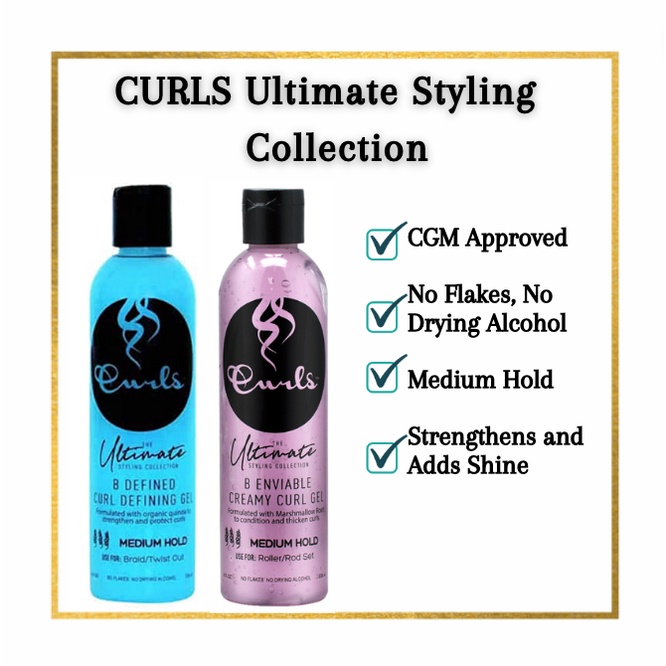 Curls Ultimate Styling Collection B Enviable Creamy Curl Gel B Defined