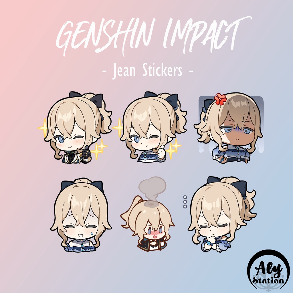 Genshin Impact Jean Stickers Shopee Philippines