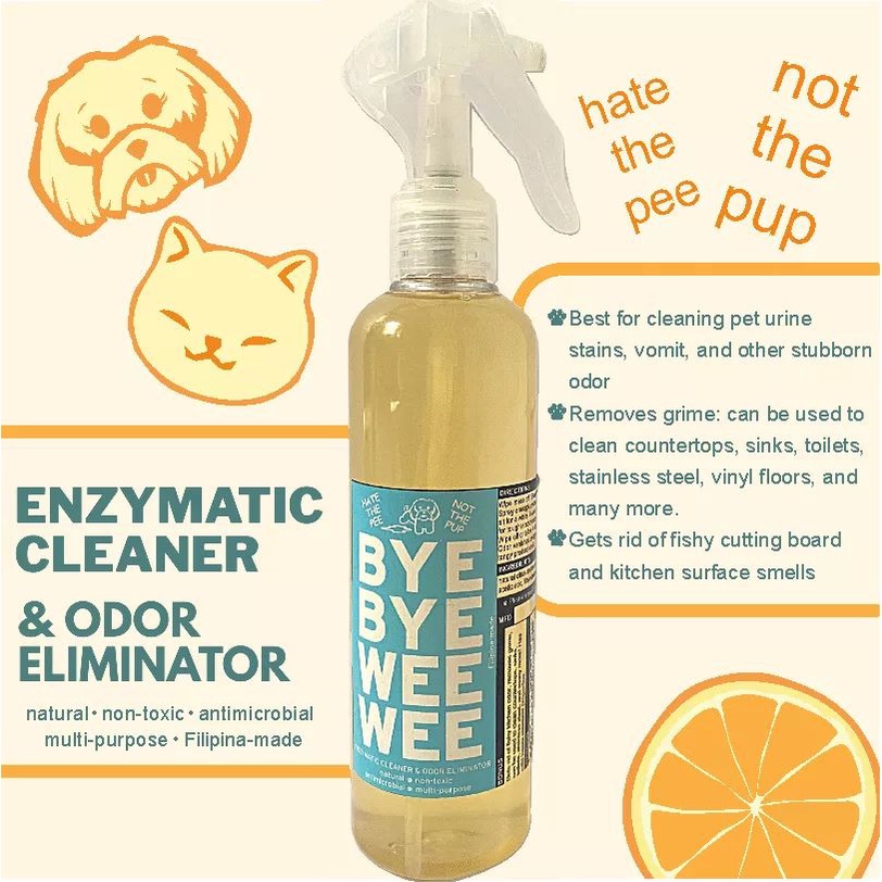 BYE BYE WEE WEE enzymatic cleaner / odor eliminator 275ml Shopee