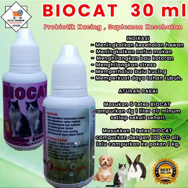 Biocat 30 ml Best cat probiotic to improve virus-free health | Shopee ...