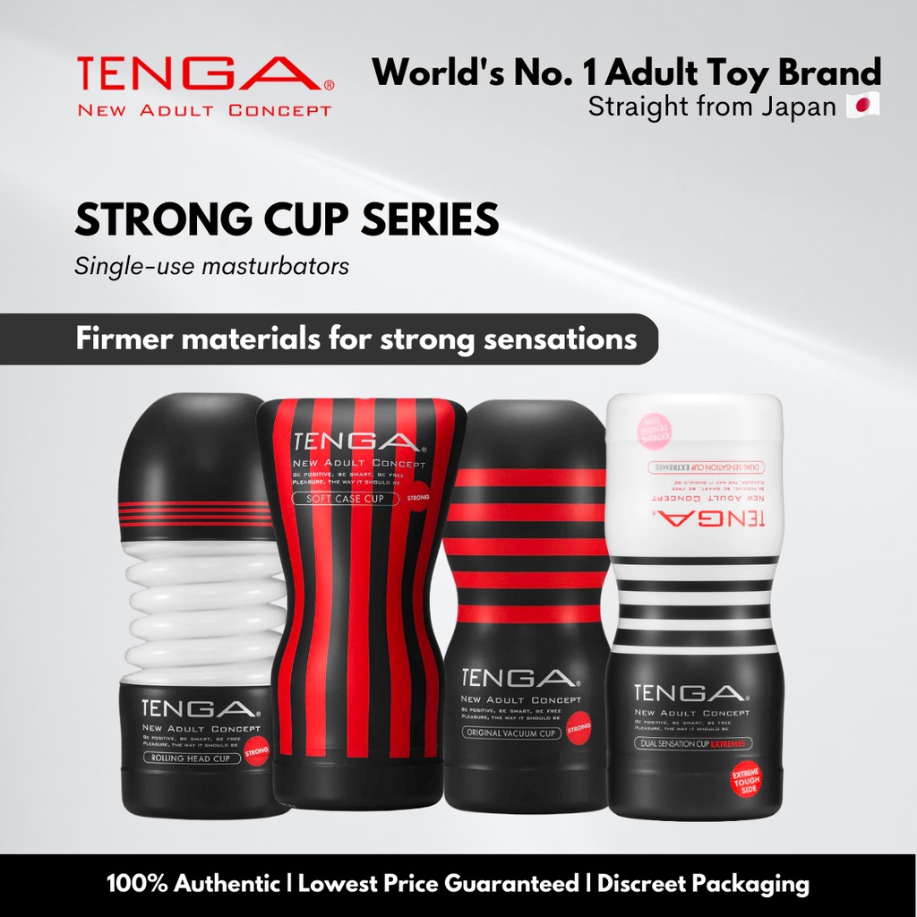 Tenga Strong Cup Series Disposable Pre Lubricated Male Masturbator Sex Toy For Men Shopee 5519