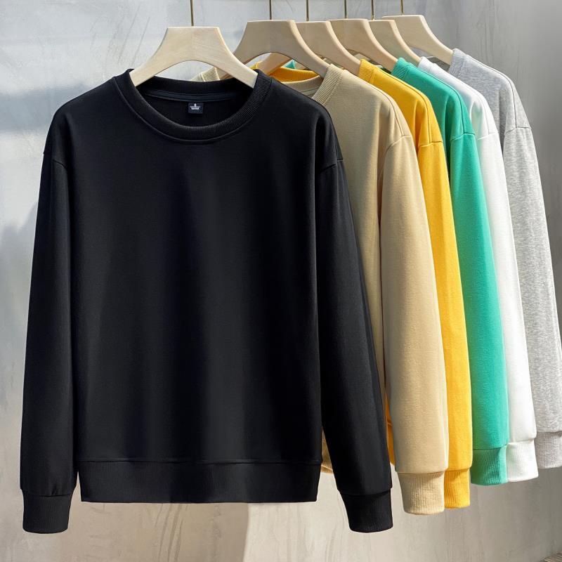 Plain Pullover Cotton Sweater For Men Women Sweatshirt Jacket Plus Size ...