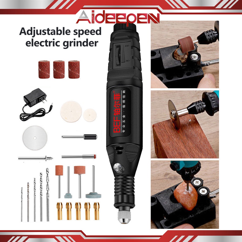 211pcs Multifunctional Mini Electric Grinder 6 Speed Adjustable Diy Jade  Small Polishing Grinding Machine Electric Grinder - Buy Power Grinding Tool