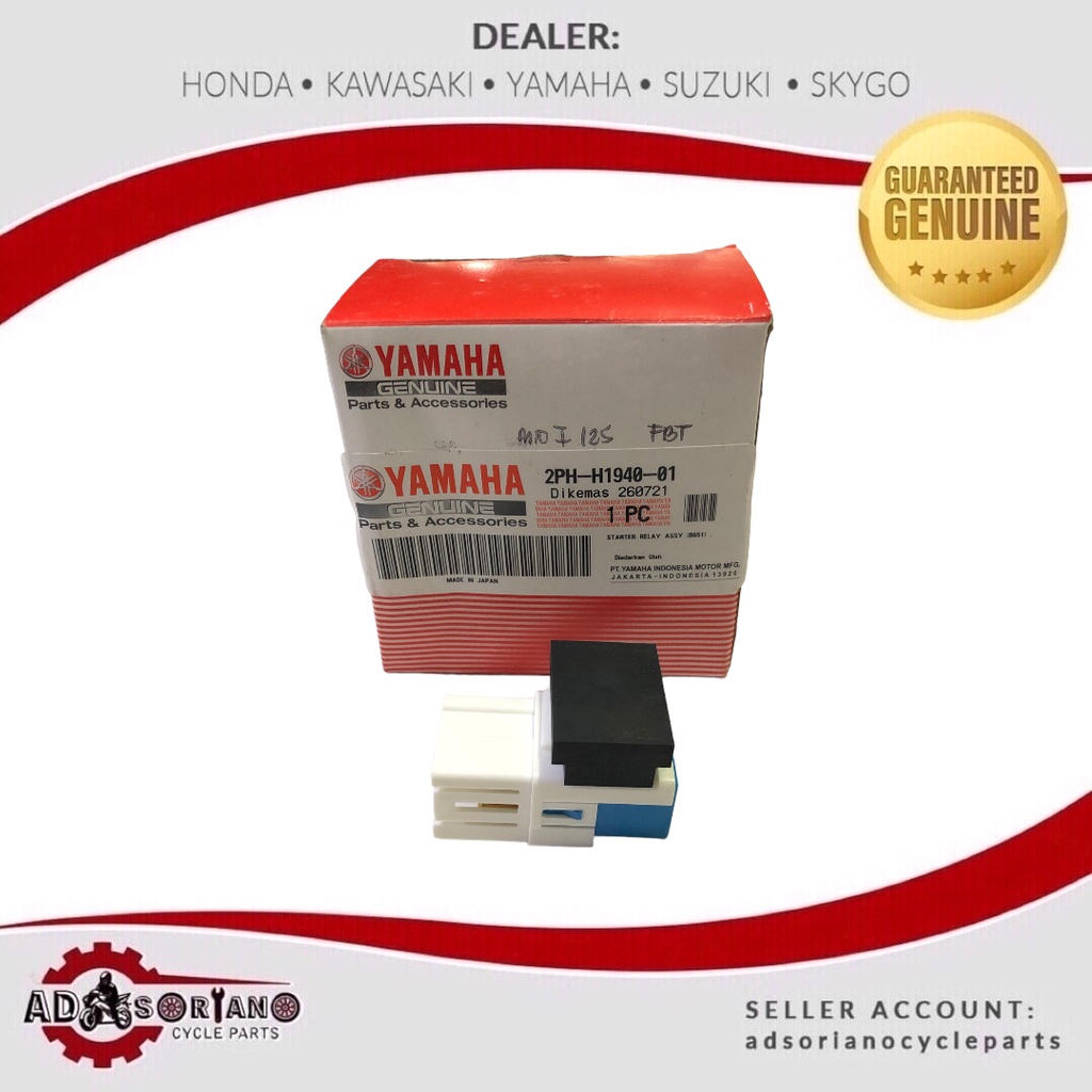 YAMAHA MIO i125 SOUL i125 AEROX V1 STARTER RELAY ASSY 2PHH19400100
