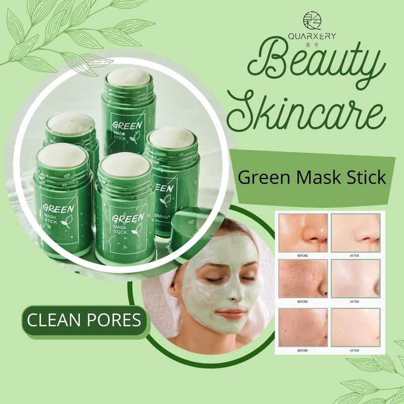 【Official Original】QUARXERY Green Tea Mask Stick Deep Clean Acne