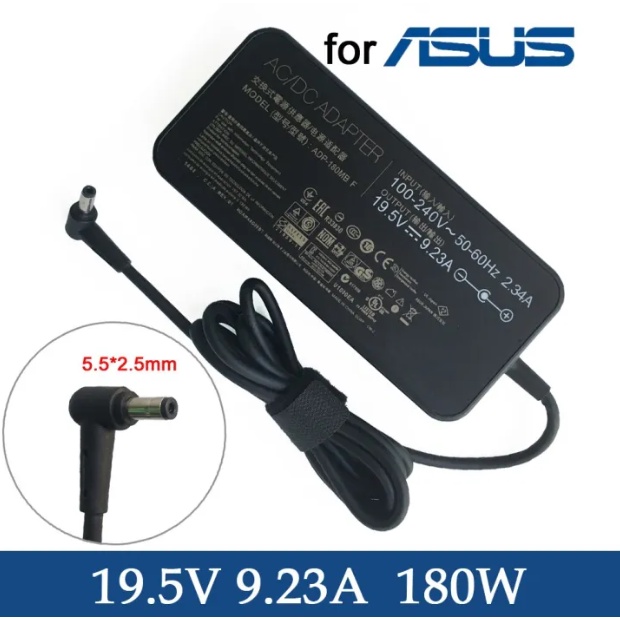 180W 19.5V 9.23A Caricatore Alimentatore per Asus ROG G750JM G750JS G750JW G750VW G750VX G751JL G751JM G752VT G55VW G75VW G75VX ADP-180MB F FA180PM111 PC Adattatore(5.5 * 2.5mm