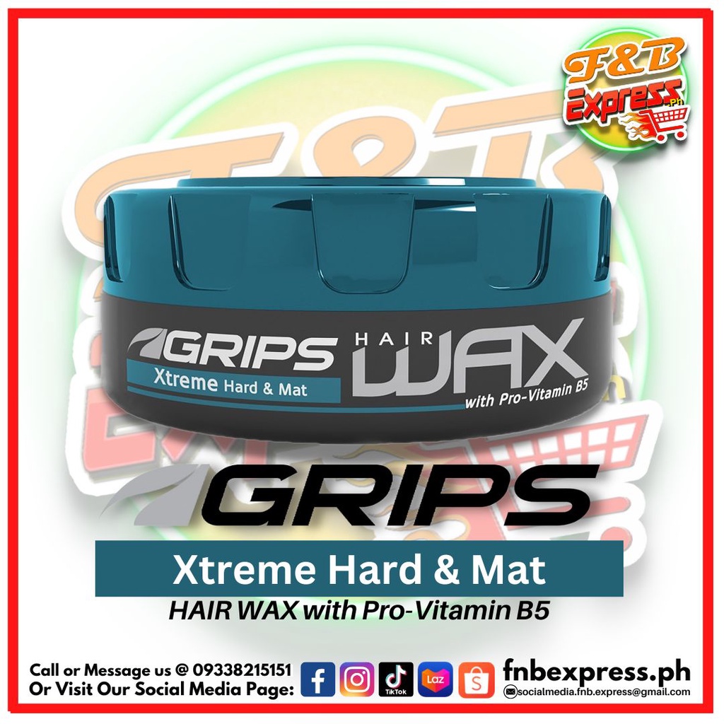 Grips Hair Wax Extreme Hard & Mat 75g x 1pc Shopee Philippines