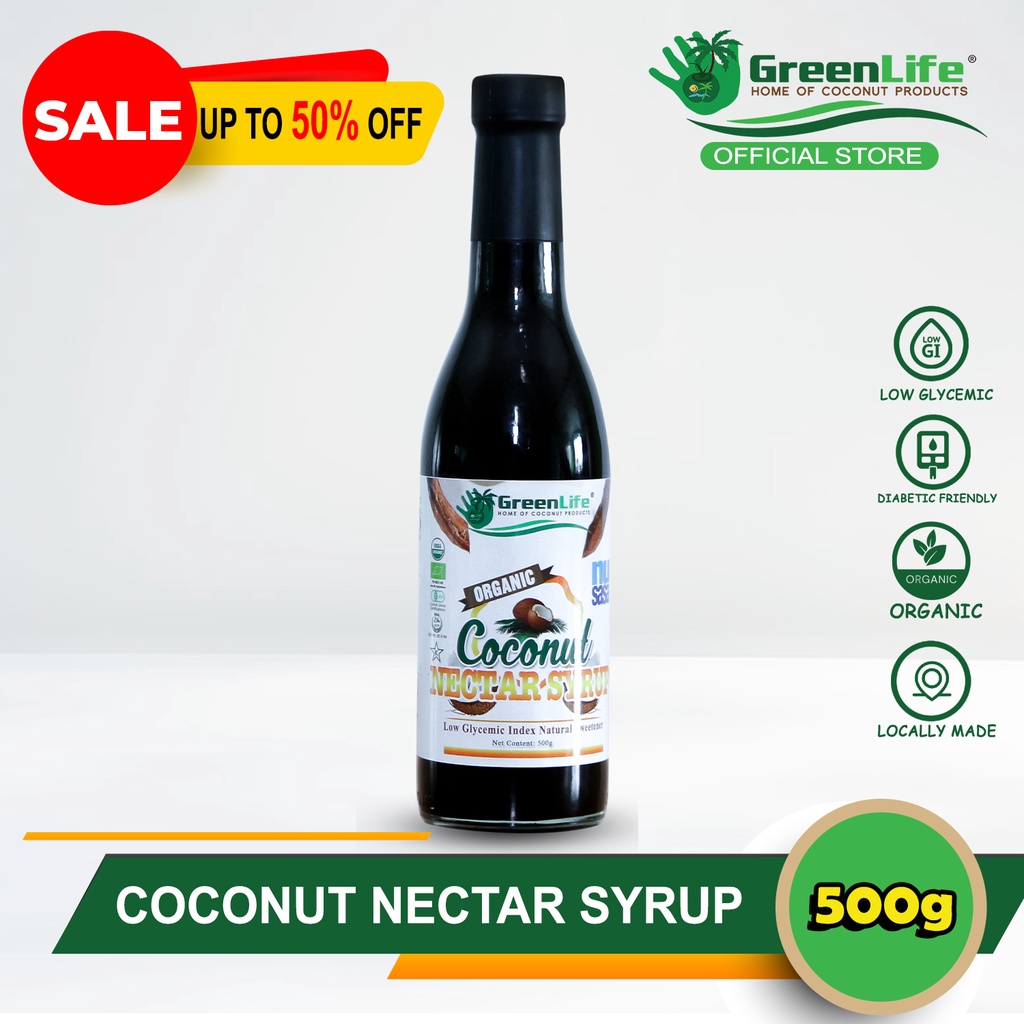 Organic Coconut Nectar Syrup 500g Low glycemic Vegan GlutenFree All Purpose Premium Sweetener