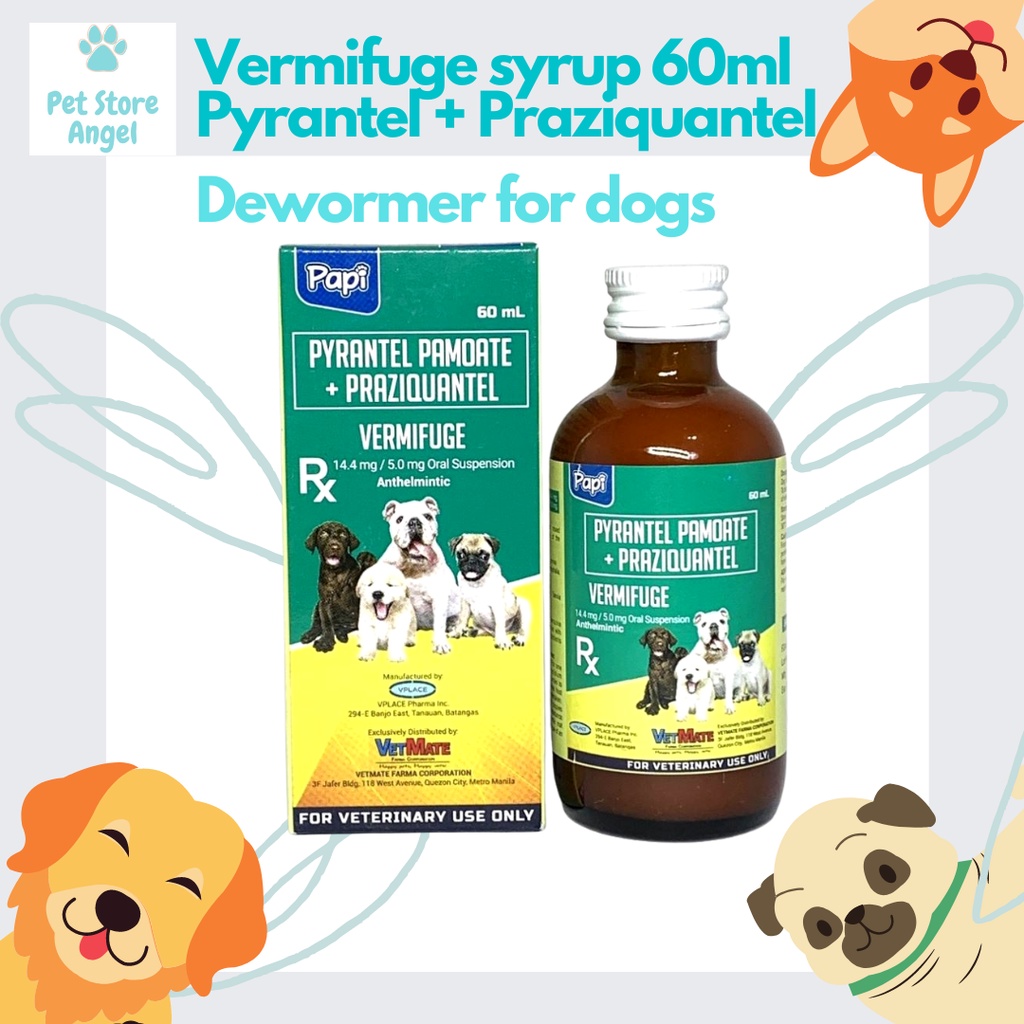 Vermifuge Pet Deworming Syrup 60ML for Dogs Dewormer Pang purga Kontra