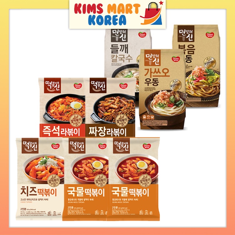 Dongwon Tteokbokki Korean Spicy Rice Cake, Noodle Original, Jjajang