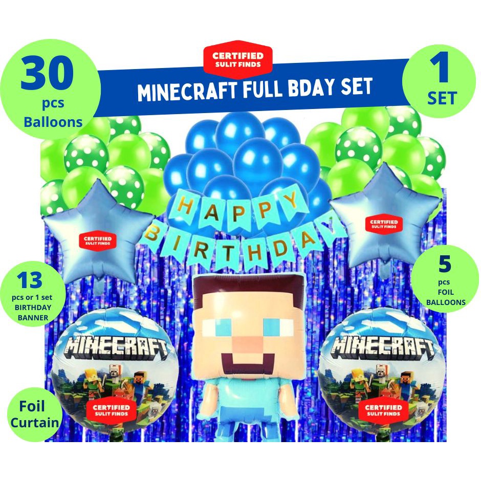 Minecraft Party Needs Minecraft Party Supplies Minecraft Birthday Party