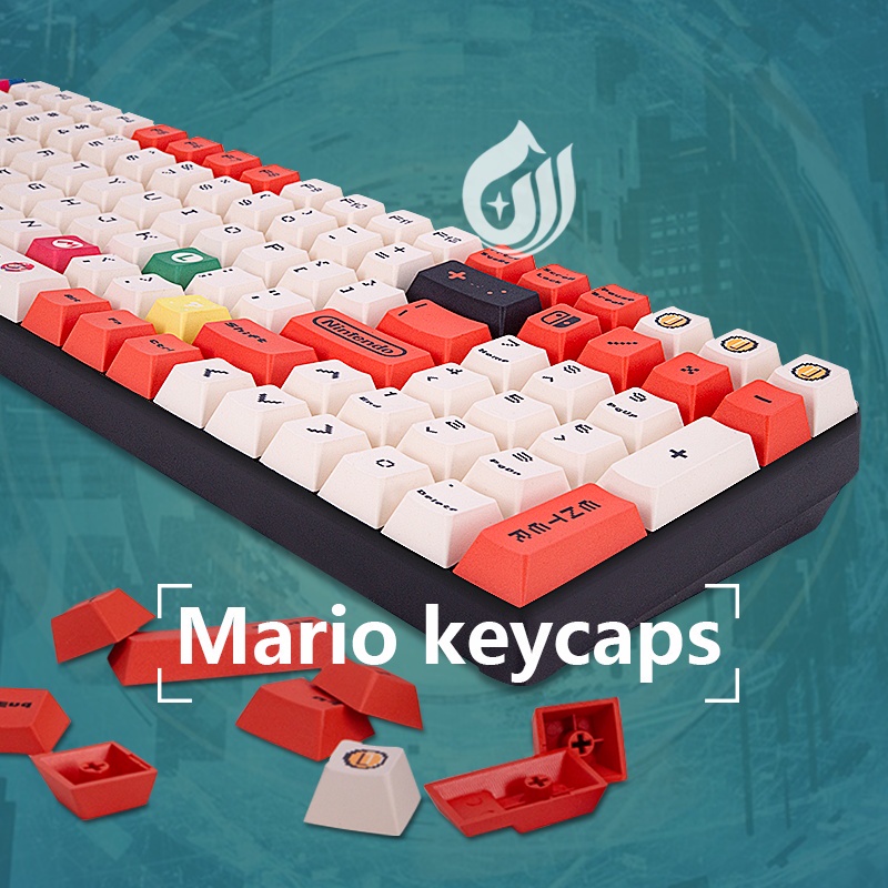 2024 New Version! Super Mario Keycaps Set (122 Keys, Cherry Profile ...
