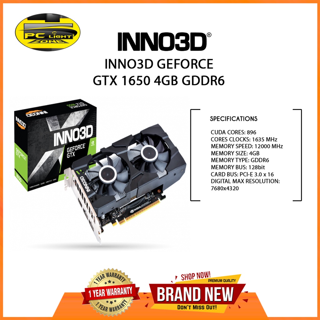 Geforce gtx 1650 twin x2 oc hot sale