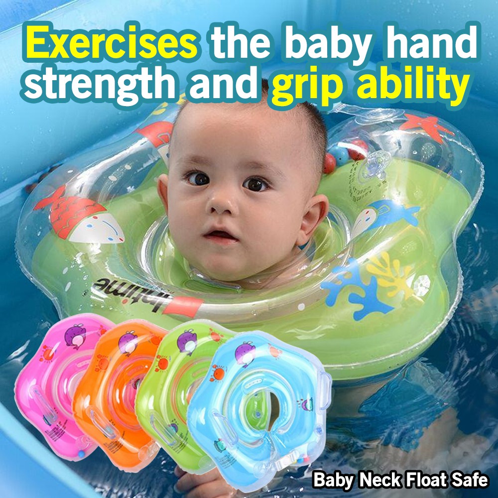 Swimming Baby Neck Floater Neck Ring Safety Infant Float Circle ...