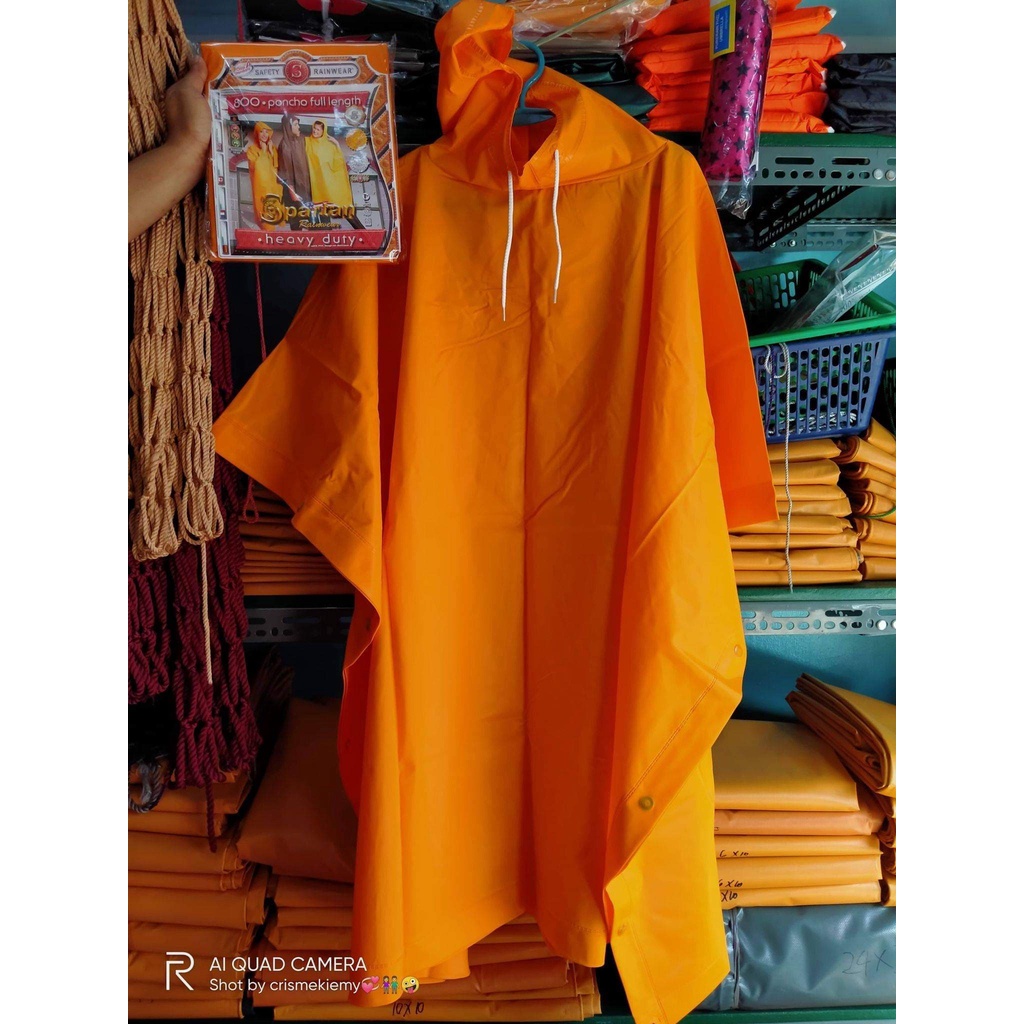 Spartan Poncho Raincoat Shopee Philippines